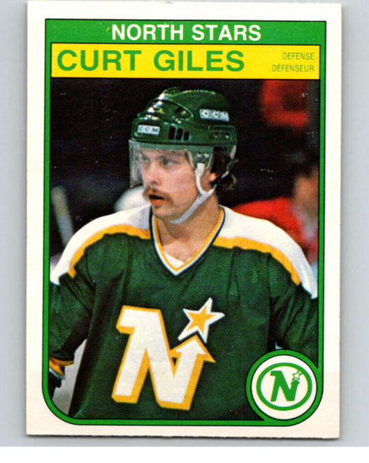 1982-83 O-Pee-Chee #166 Curt Giles  RC Rookie Minnesota North Stars  V58258 Image 1