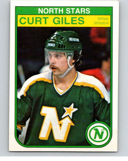 1982-83 O-Pee-Chee #166 Curt Giles  RC Rookie Minnesota North Stars  V58259 Image 1