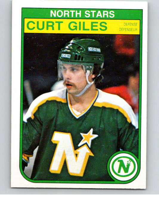 1982-83 O-Pee-Chee #166 Curt Giles  RC Rookie Minnesota North Stars  V58260 Image 1