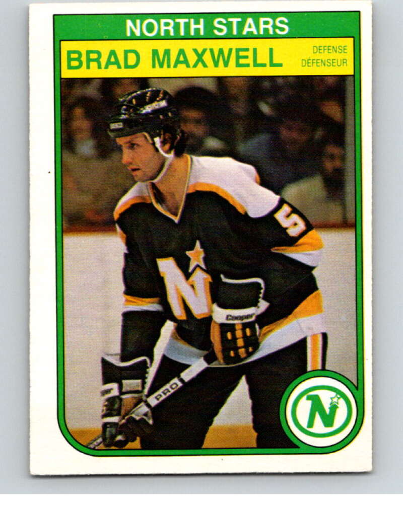 1982-83 O-Pee-Chee #168 Brad Maxwell  Minnesota North Stars  V58267 Image 1