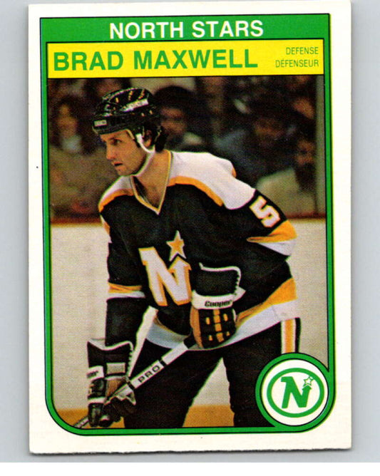 1982-83 O-Pee-Chee #168 Brad Maxwell  Minnesota North Stars  V58269 Image 1