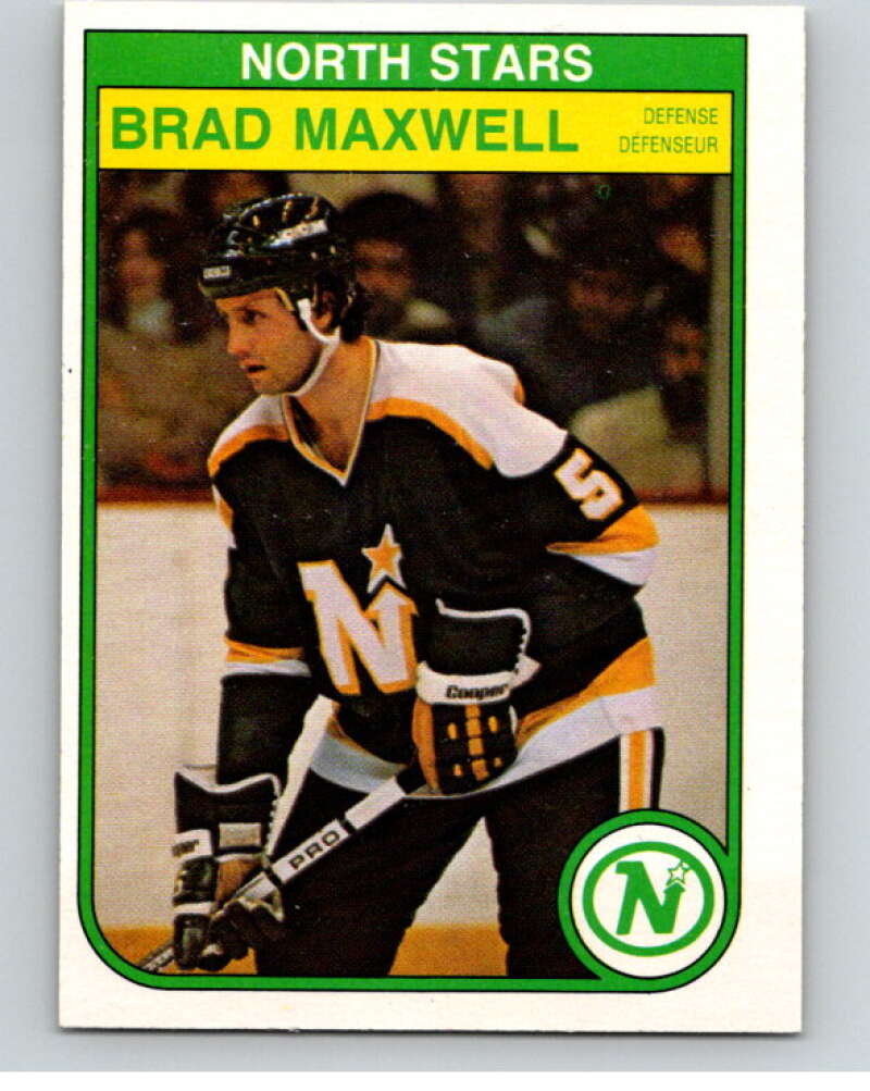 1982-83 O-Pee-Chee #168 Brad Maxwell  Minnesota North Stars  V58270 Image 1