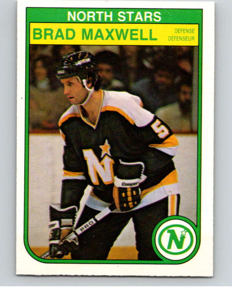 1982-83 O-Pee-Chee #168 Brad Maxwell  Minnesota North Stars  V58271 Image 1