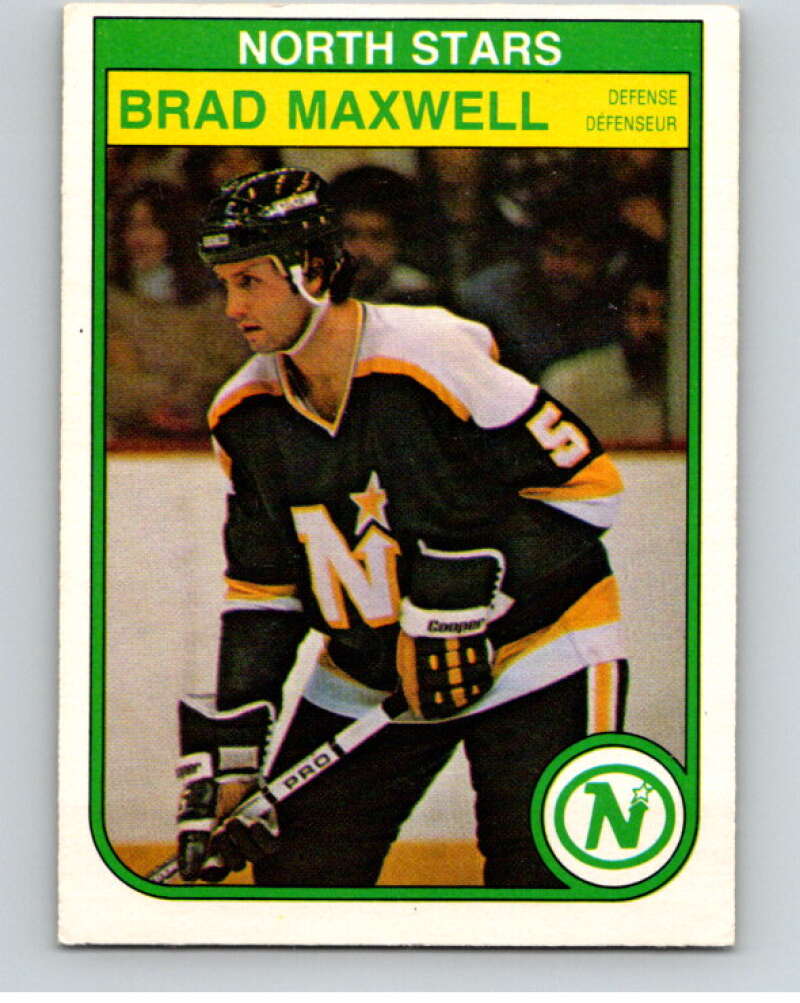 1982-83 O-Pee-Chee #168 Brad Maxwell  Minnesota North Stars  V58272 Image 1