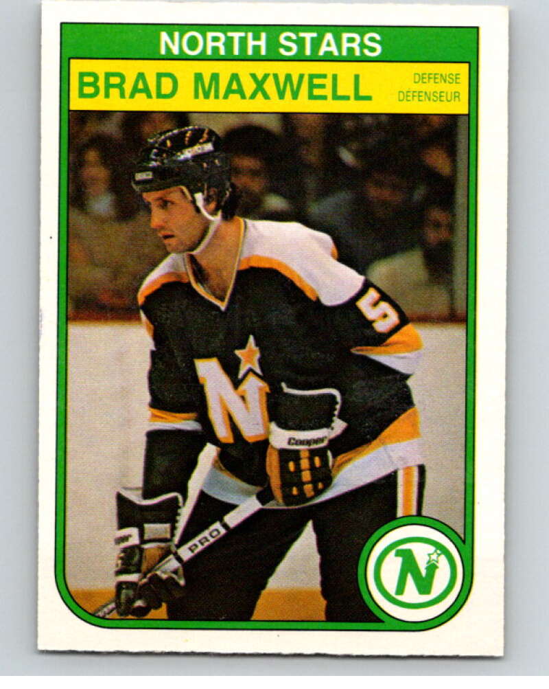 1982-83 O-Pee-Chee #168 Brad Maxwell  Minnesota North Stars  V58273 Image 1