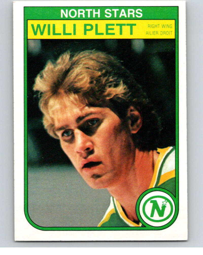 1982-83 O-Pee-Chee #173 Willi Plett  Minnesota North Stars  V58299 Image 1