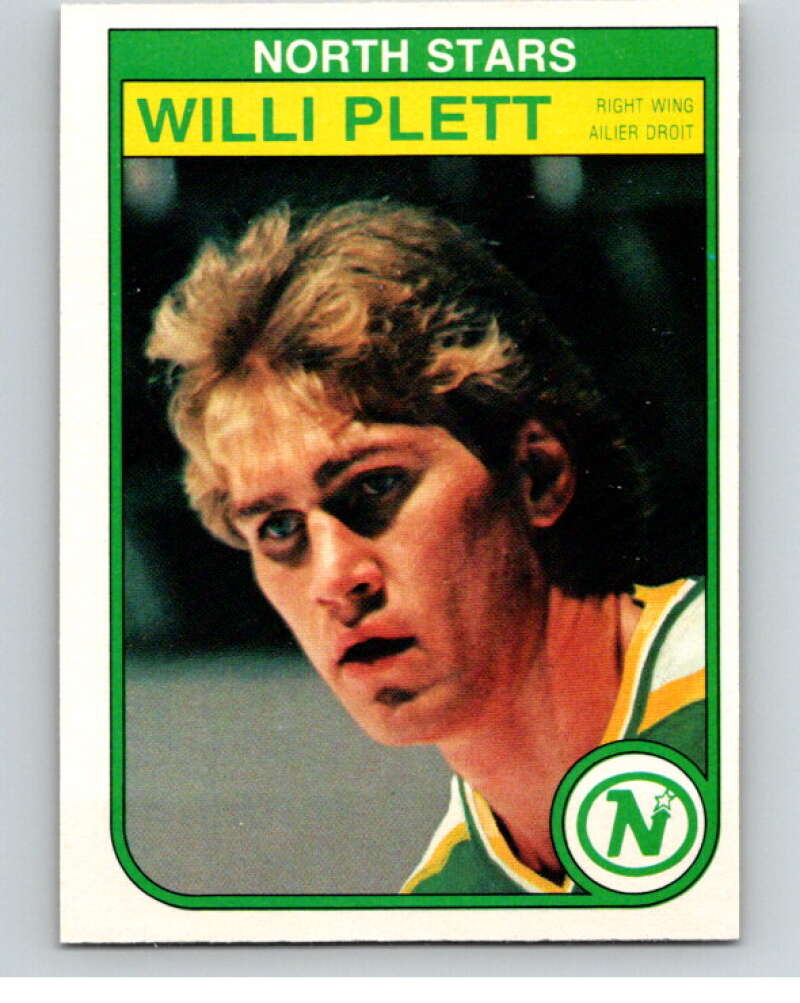 1982-83 O-Pee-Chee #173 Willi Plett  Minnesota North Stars  V58300 Image 1