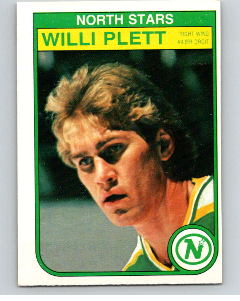 1982-83 O-Pee-Chee #173 Willi Plett  Minnesota North Stars  V58301 Image 1