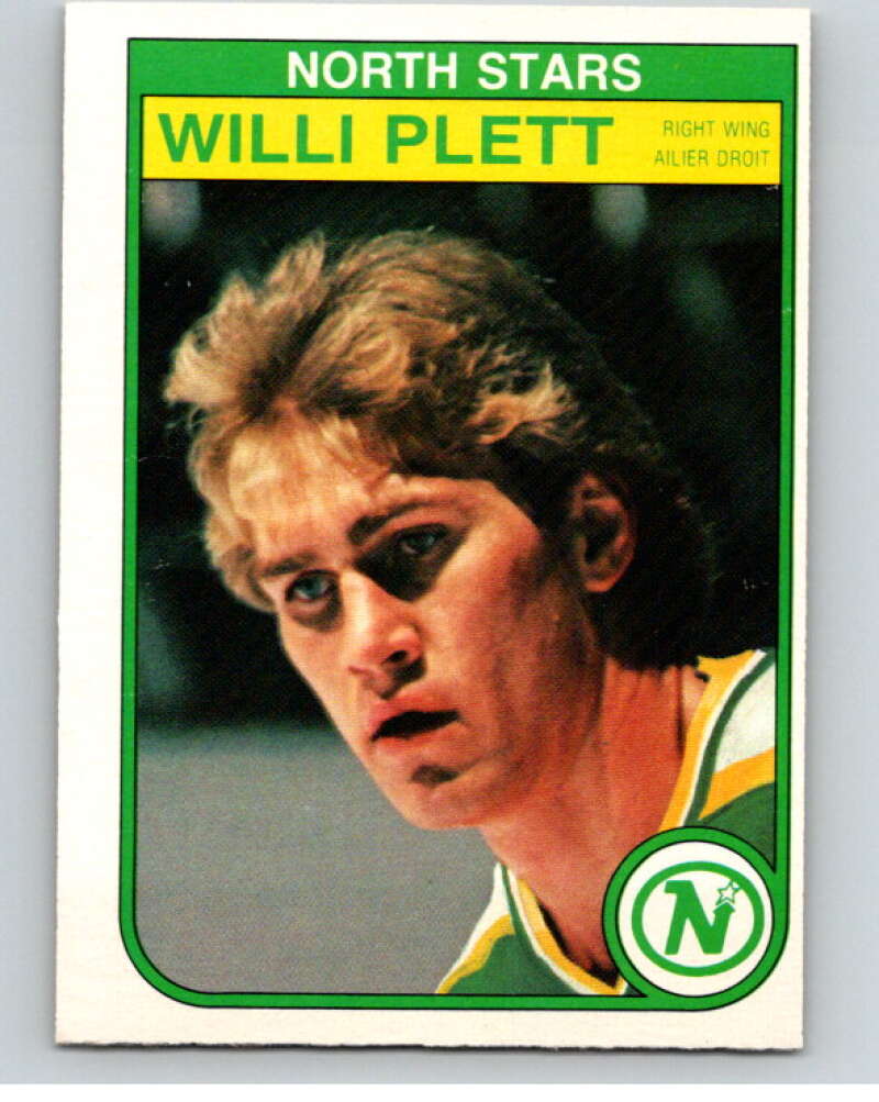 1982-83 O-Pee-Chee #173 Willi Plett  Minnesota North Stars  V58303 Image 1