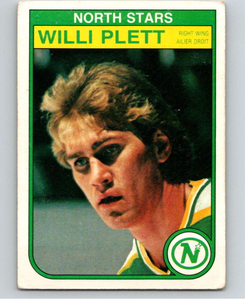 1982-83 O-Pee-Chee #173 Willi Plett  Minnesota North Stars  V58304 Image 1