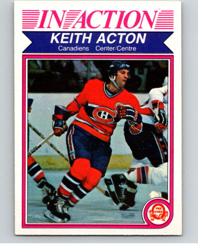 1982-83 O-Pee-Chee #180 Keith Acton IA  Montreal Canadiens  V58342 Image 1