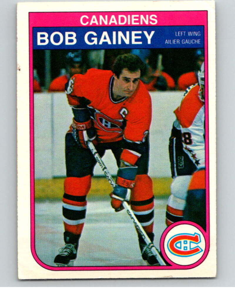 1982-83 O-Pee-Chee #181 Bob Gainey  RC Rookie Montreal Canadiens  V58348 Image 1