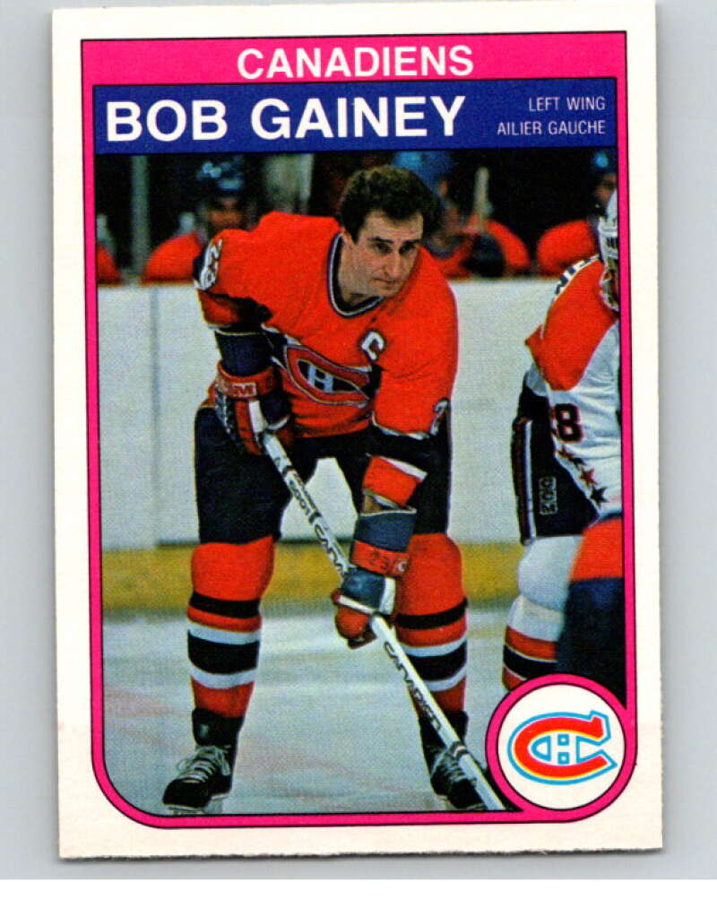 1982-83 O-Pee-Chee #181 Bob Gainey  RC Rookie Montreal Canadiens  V58354 Image 1