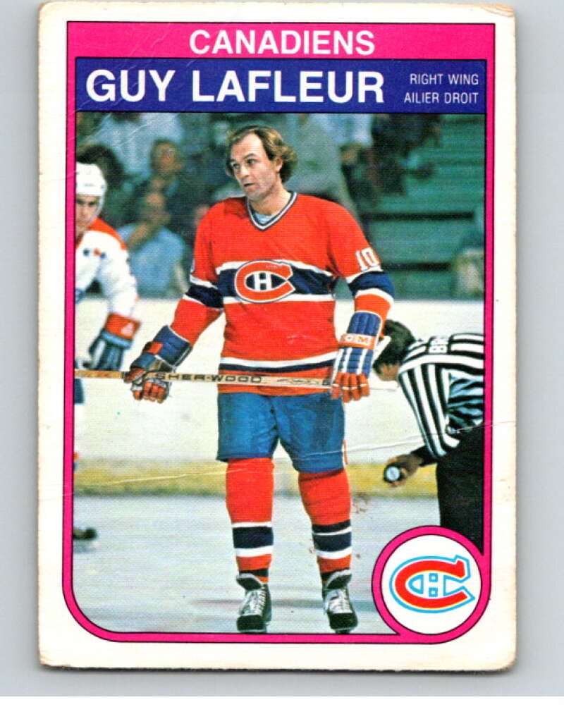 1982-83 O-Pee-Chee #186 Guy Lafleur  Montreal Canadiens  V58379 Image 1