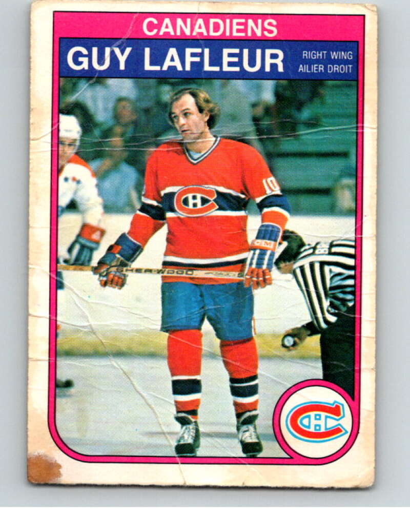 1982-83 O-Pee-Chee #186 Guy Lafleur  Montreal Canadiens  V58380 Image 1