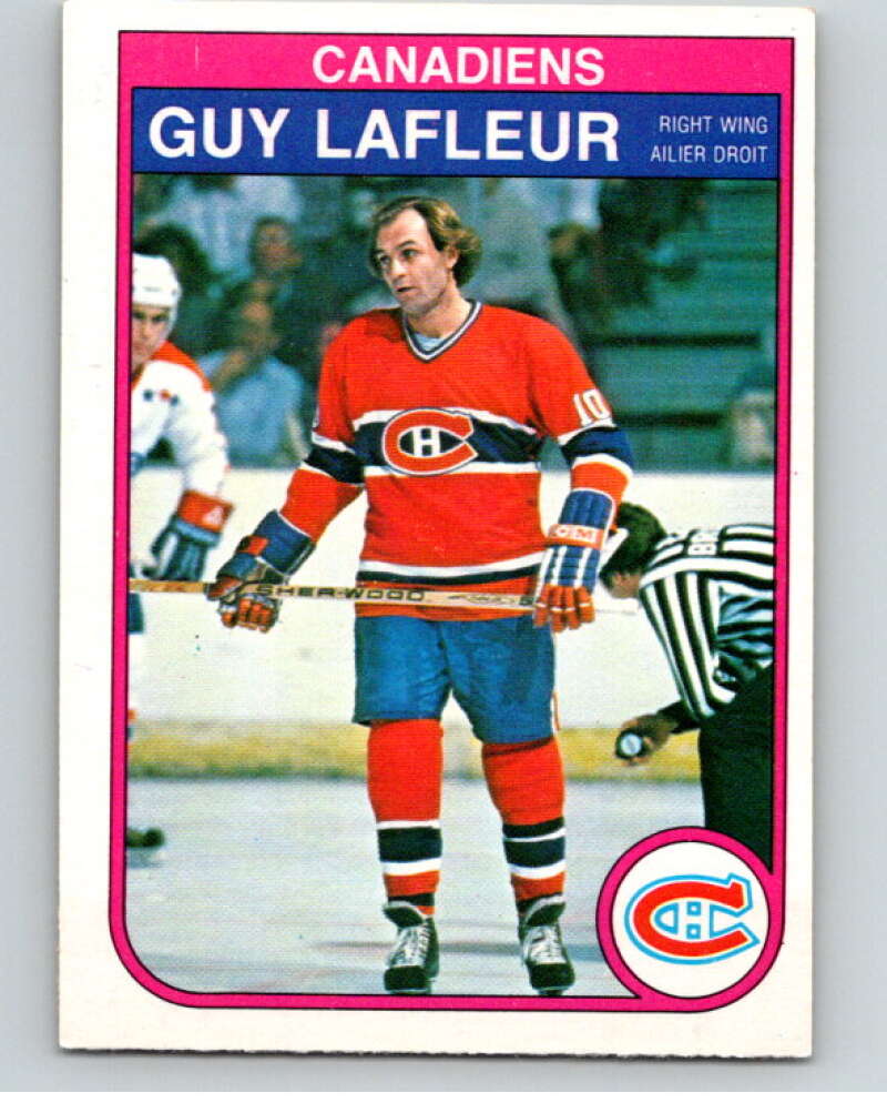 1982-83 O-Pee-Chee #186 Guy Lafleur  Montreal Canadiens  V58386 Image 1