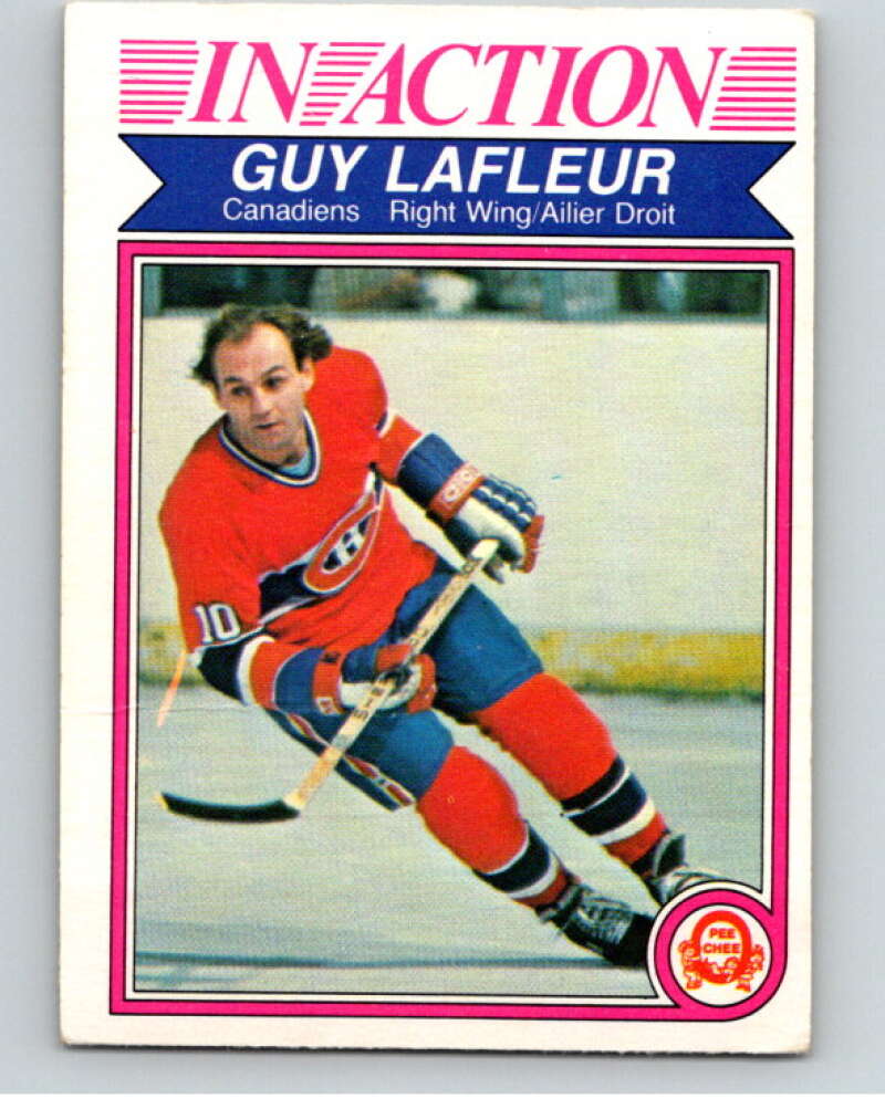 1982-83 O-Pee-Chee #187 Guy Lafleur IA  Montreal Canadiens  V58389 Image 1