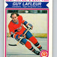 1982-83 O-Pee-Chee #187 Guy Lafleur IA  Montreal Canadiens  V58393 Image 1