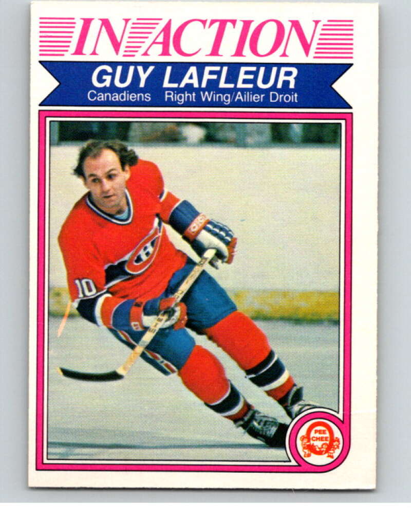 1982-83 O-Pee-Chee #187 Guy Lafleur IA  Montreal Canadiens  V58393 Image 1