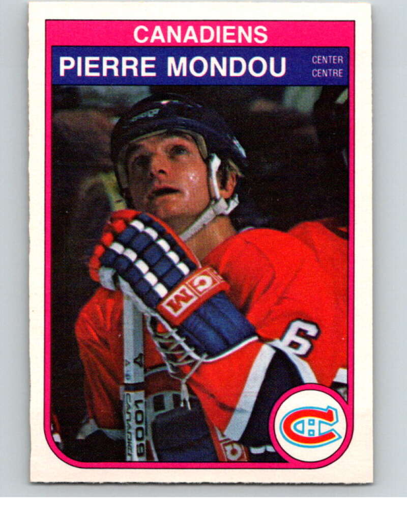 1982-83 O-Pee-Chee #188 Pierre Mondou  Montreal Canadiens  V58397 Image 1