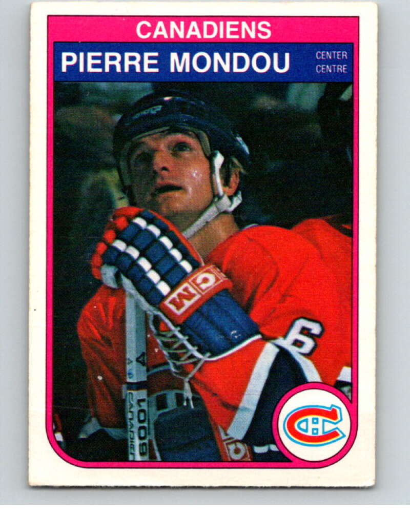 1982-83 O-Pee-Chee #188 Pierre Mondou  Montreal Canadiens  V58400 Image 1