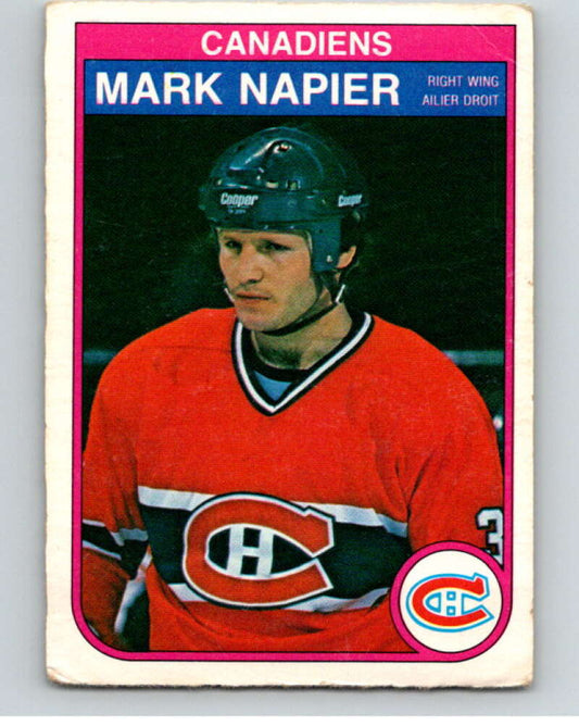 1982-83 O-Pee-Chee #189 Mark Napier  Montreal Canadiens  V58404 Image 1