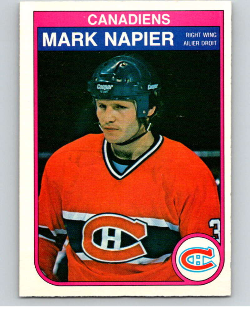 1982-83 O-Pee-Chee #189 Mark Napier  Montreal Canadiens  V58407 Image 1