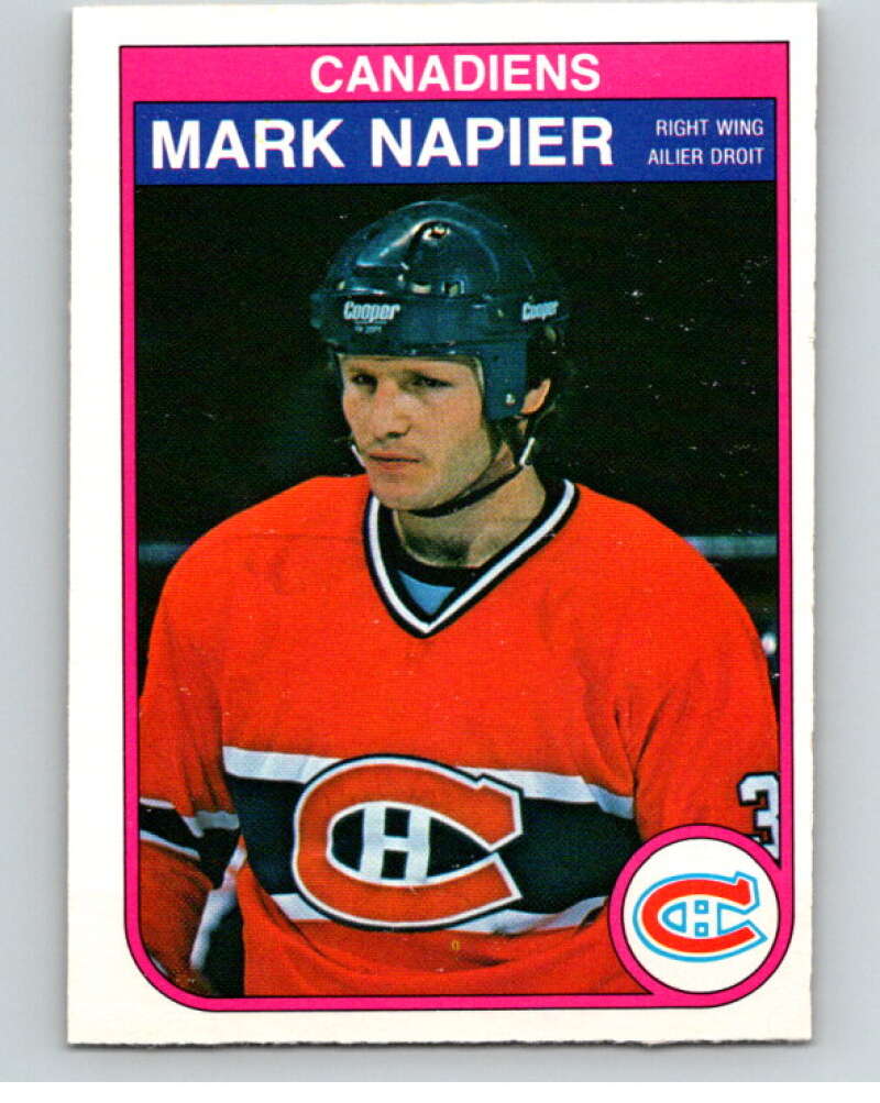 1982-83 O-Pee-Chee #189 Mark Napier  Montreal Canadiens  V58408 Image 1