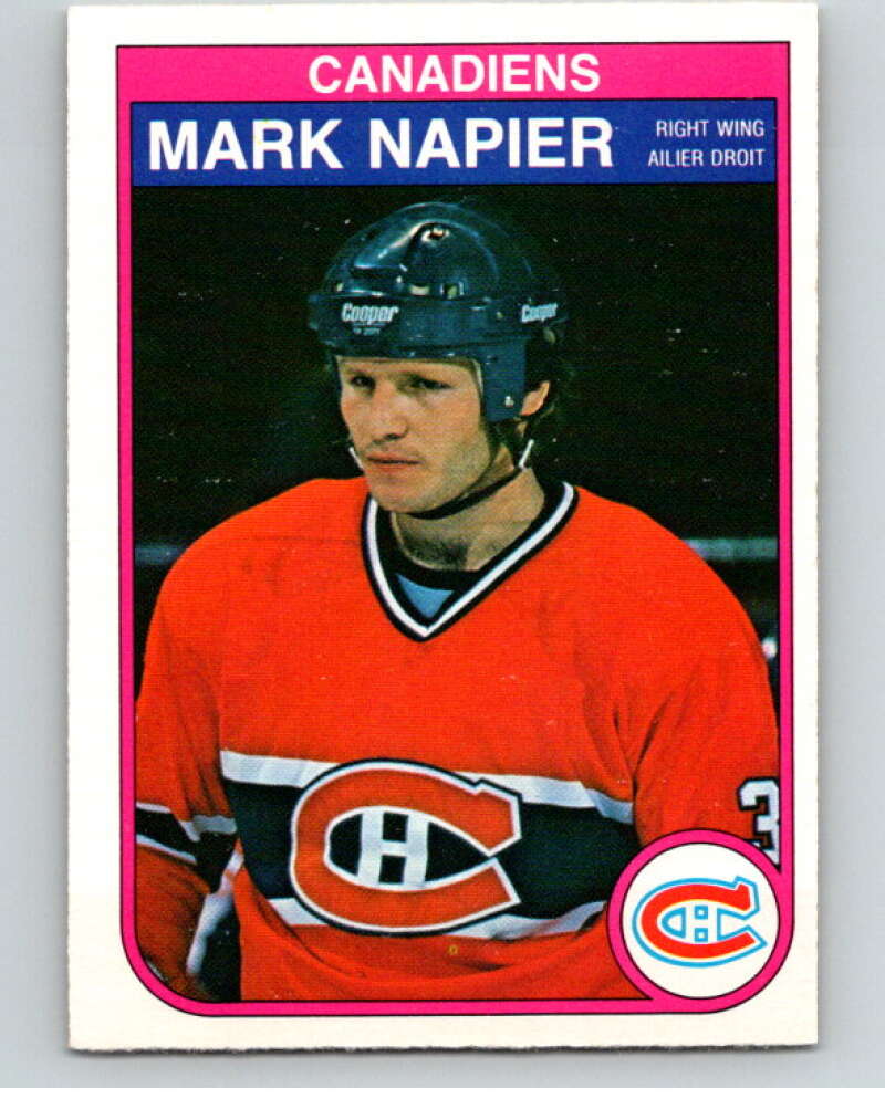 1982-83 O-Pee-Chee #189 Mark Napier  Montreal Canadiens  V58410 Image 1