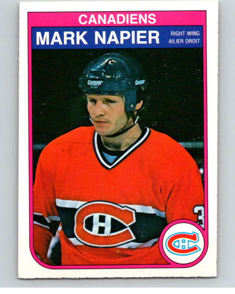 1982-83 O-Pee-Chee #189 Mark Napier  Montreal Canadiens  V58411 Image 1