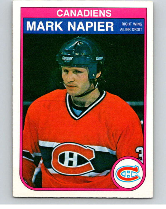 1982-83 O-Pee-Chee #189 Mark Napier  Montreal Canadiens  V58412 Image 1