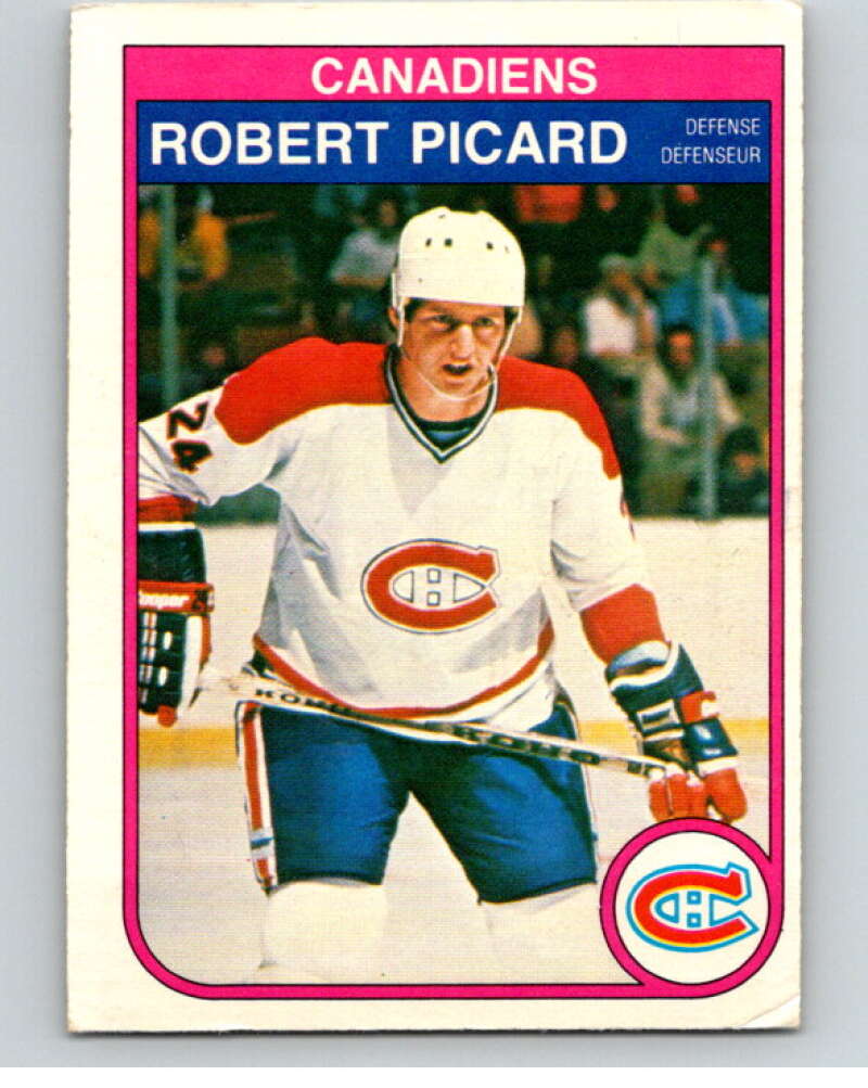 1982-83 O-Pee-Chee #190 Robert Picard  Montreal Canadiens  V58418 Image 1