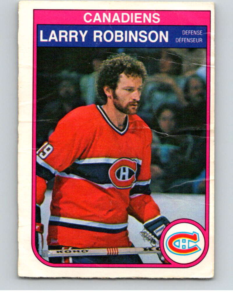 1982-83 O-Pee-Chee #191 Larry Robinson  Montreal Canadiens  V58421 Image 1