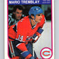 1982-83 O-Pee-Chee #193 Mario Tremblay  RC Rookie Montreal Canadiens  V58437 Image 1