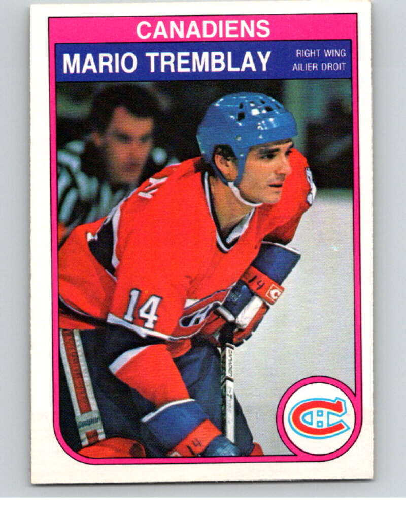 1982-83 O-Pee-Chee #193 Mario Tremblay  RC Rookie Montreal Canadiens  V58437 Image 1