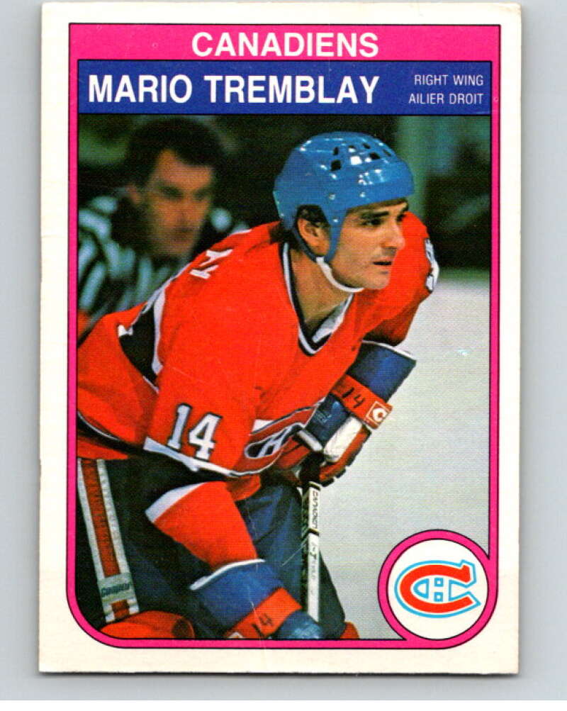 1982-83 O-Pee-Chee #193 Mario Tremblay  RC Rookie Montreal Canadiens  V58438 Image 1