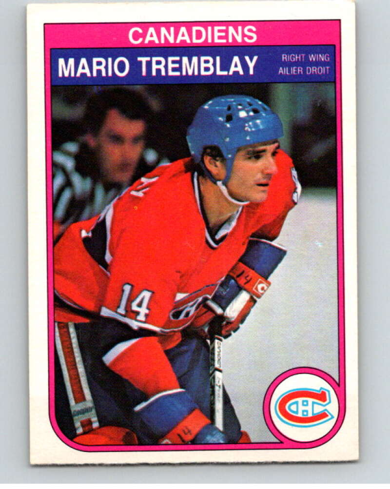 1982-83 O-Pee-Chee #193 Mario Tremblay  RC Rookie Montreal Canadiens  V58440 Image 1