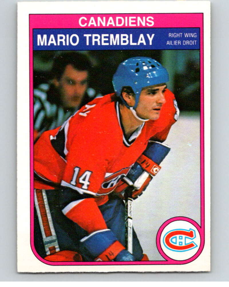 1982-83 O-Pee-Chee #193 Mario Tremblay  RC Rookie Montreal Canadiens  V58441 Image 1