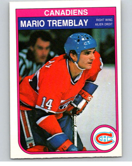 1982-83 O-Pee-Chee #193 Mario Tremblay  RC Rookie Montreal Canadiens  V58442 Image 1