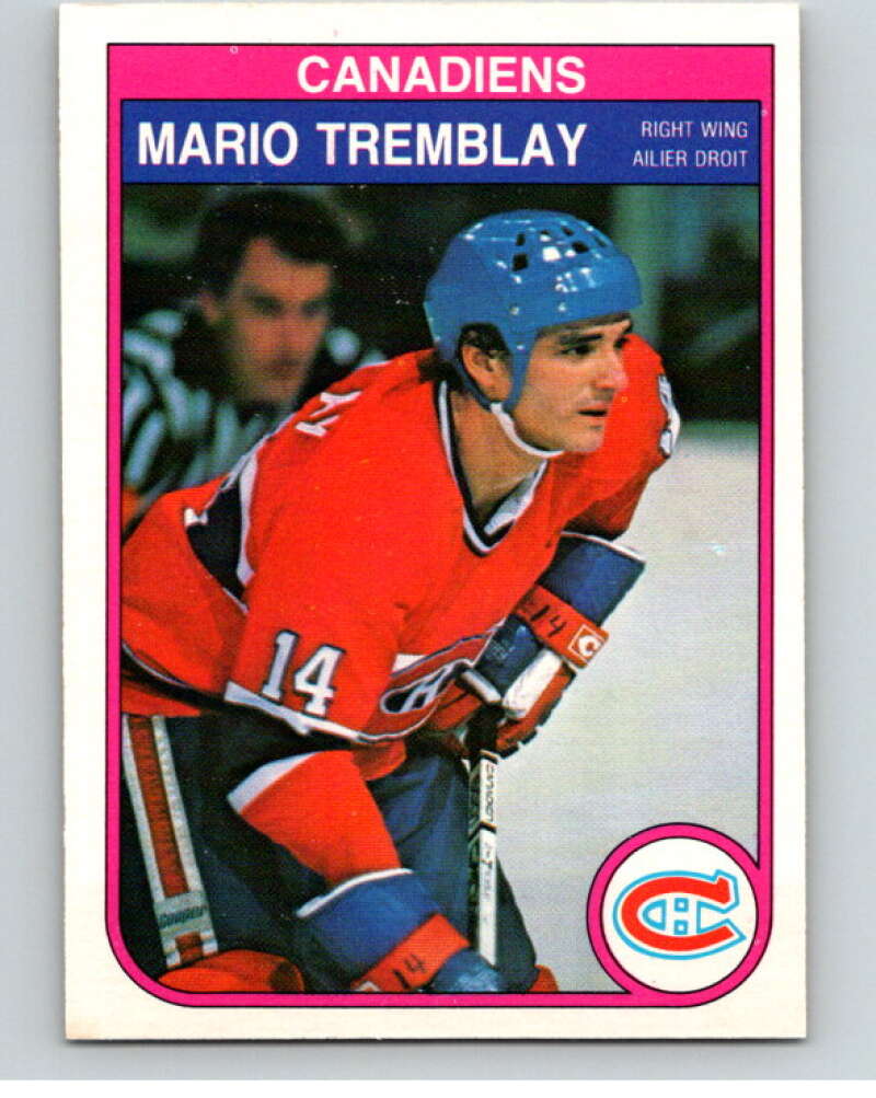 1982-83 O-Pee-Chee #193 Mario Tremblay  RC Rookie Montreal Canadiens  V58443 Image 1