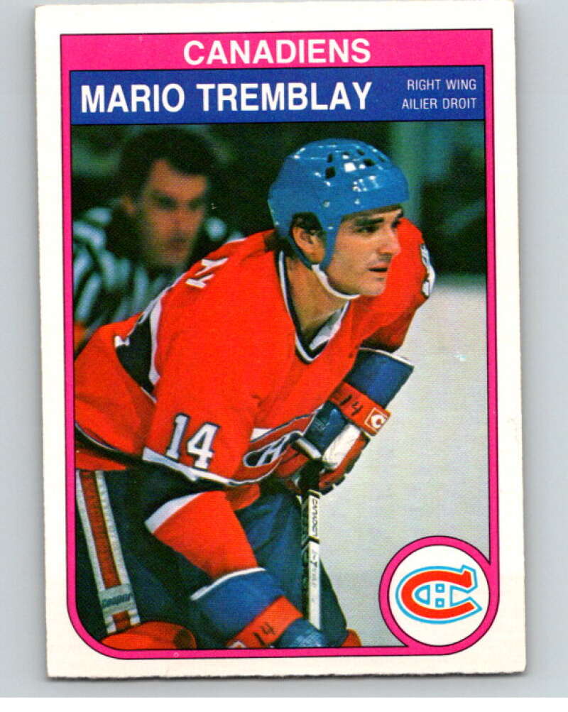 1982-83 O-Pee-Chee #193 Mario Tremblay  RC Rookie Montreal Canadiens  V58444 Image 1