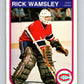 1982-83 O-Pee-Chee #195 Rick Wamsley  RC Rookie Montreal Canadiens  V58454 Image 1