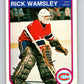 1982-83 O-Pee-Chee #195 Rick Wamsley  RC Rookie Montreal Canadiens  V58456 Image 1