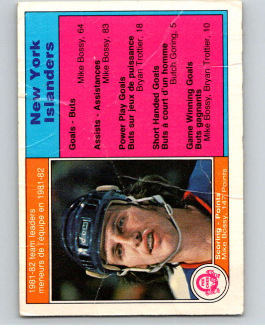 1982-83 O-Pee-Chee #197 Mike Bossy TL  New York Islanders  V58461 Image 1