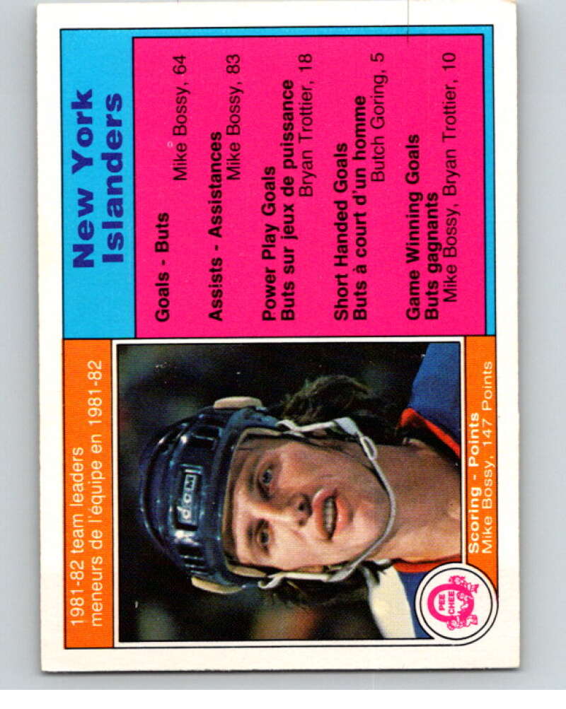 1982-83 O-Pee-Chee #197 Mike Bossy TL  New York Islanders  V58469 Image 1