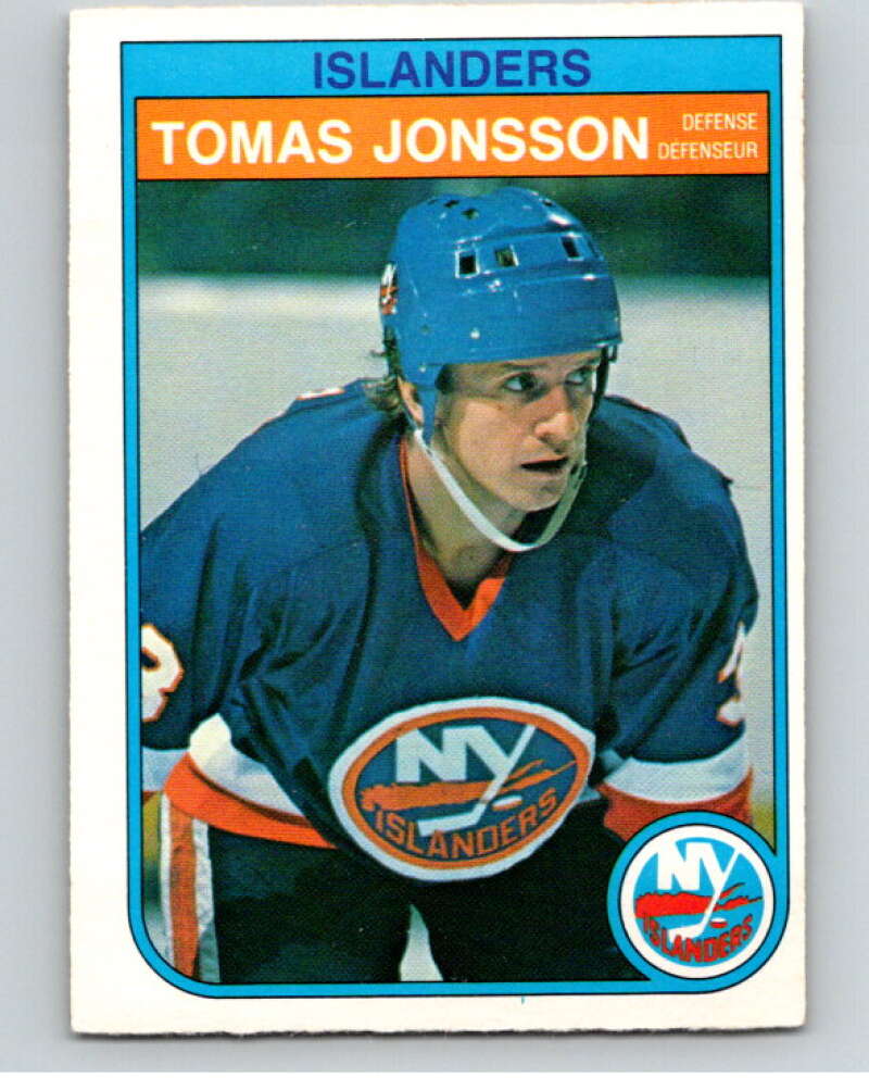 1982-83 O-Pee-Chee #202 Tomas Jonsson  RC Rookie New York Islanders  V58497 Image 1