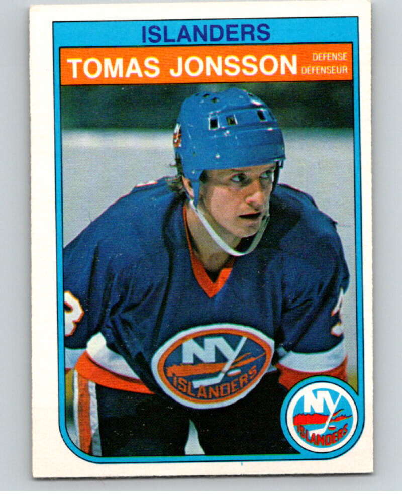 1982-83 O-Pee-Chee #202 Tomas Jonsson  RC Rookie New York Islanders  V58498 Image 1