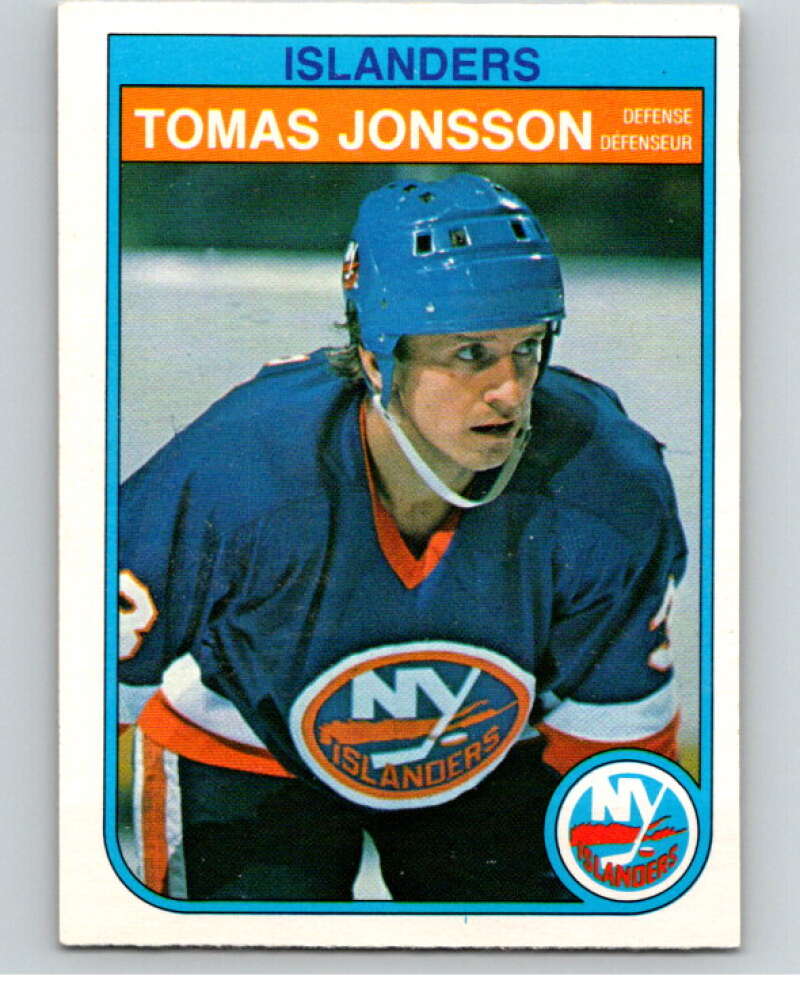 1982-83 O-Pee-Chee #202 Tomas Jonsson  RC Rookie New York Islanders  V58499 Image 1