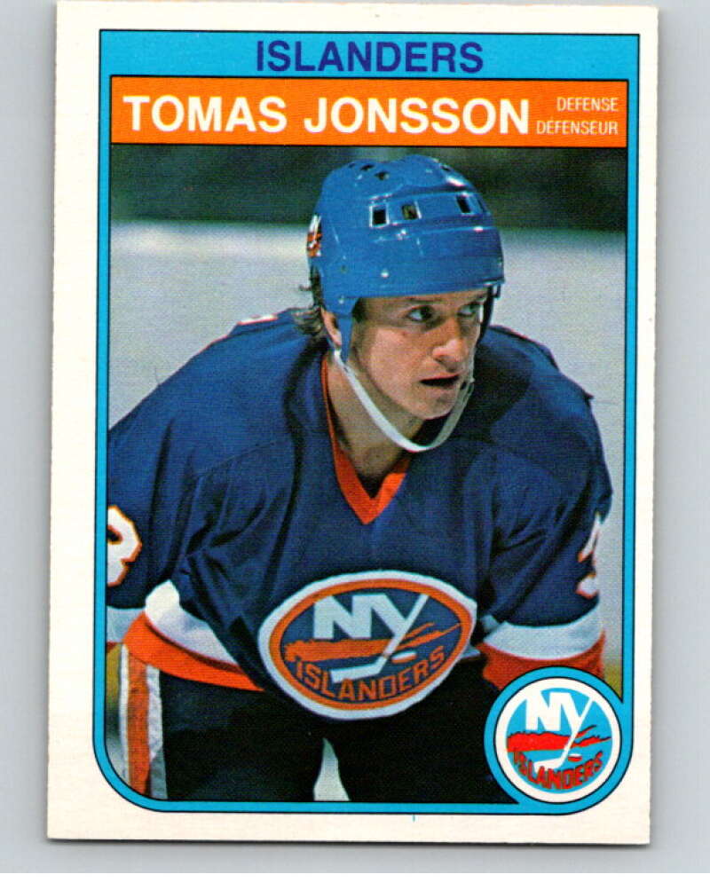 1982-83 O-Pee-Chee #202 Tomas Jonsson  RC Rookie New York Islanders  V58500 Image 1