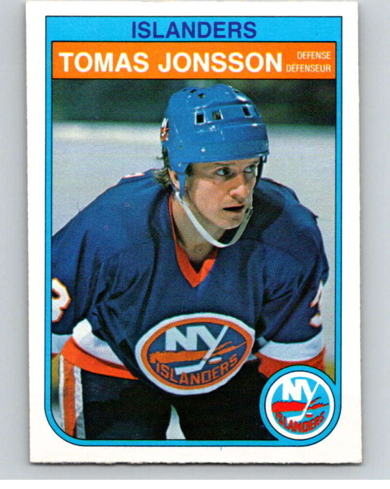 1982-83 O-Pee-Chee #202 Tomas Jonsson  RC Rookie New York Islanders  V58503 Image 1